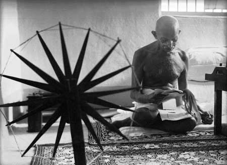 Gandhiji & Spinning Wheel